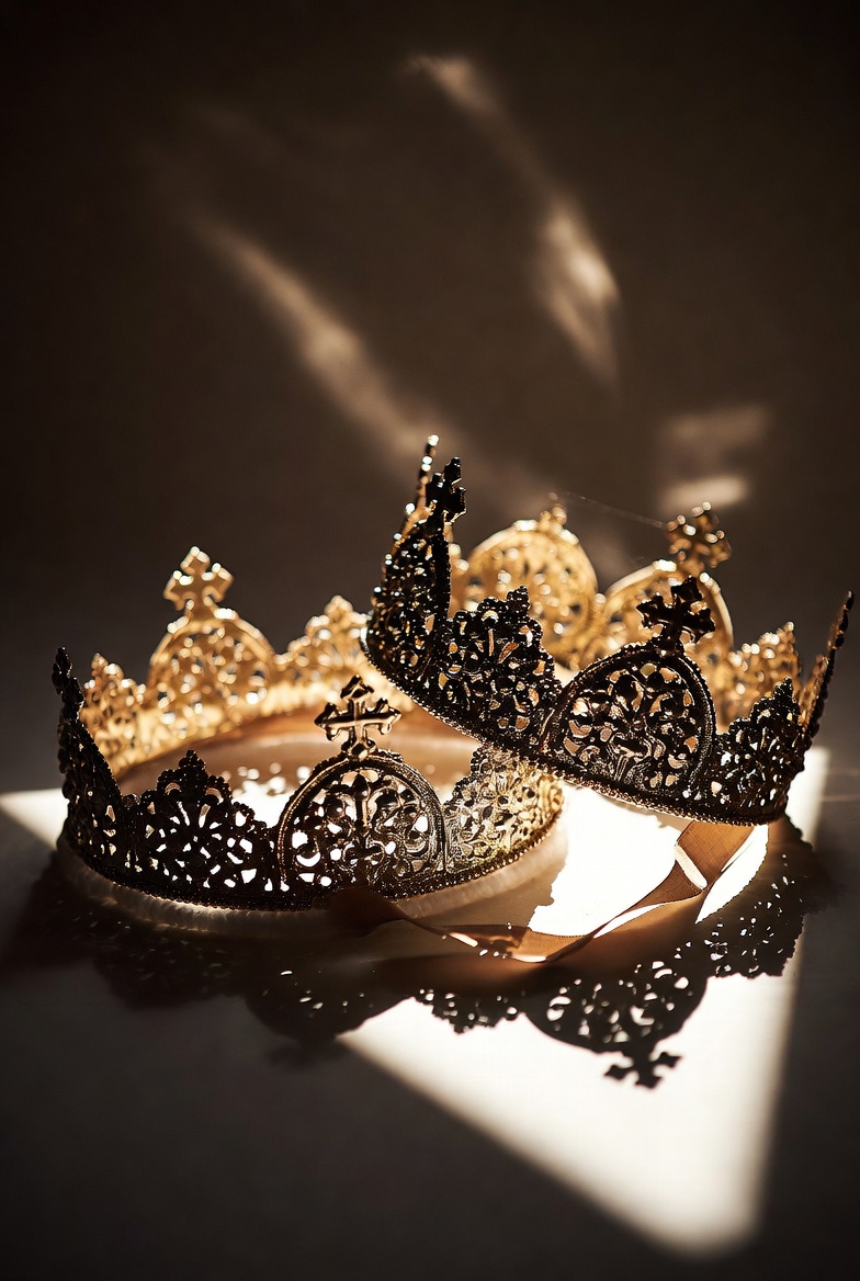 Orthodox wedding crowns