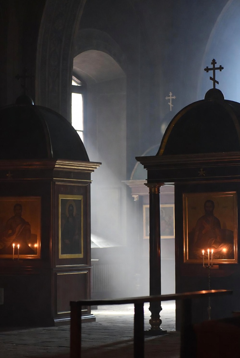 Quiet sacred atmosphere