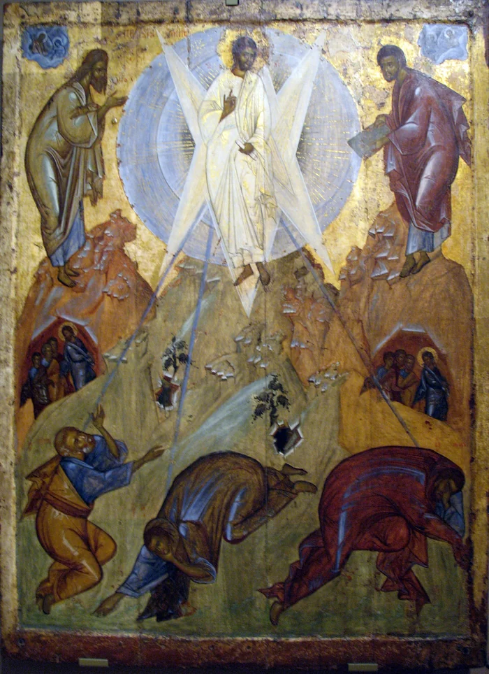 Icon of the Transfiguration, attributed to Theophanes the Greek, about 1403, Tretyakov Gallery